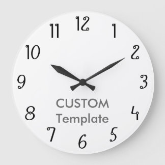 カスタム大10.75インチ丸壁時計円巻ブック ラージ壁時計