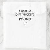 カスタム大3"ラウンドギフトステッカーテンプレート ラウンドシール (バッグ)
