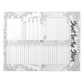 カスタム天文学の日プランナー主催者 ノートパッド (正面)