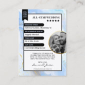 カスタム夫婦トレーディングカー結婚ド、ありがとう コーリングカード (裏面)