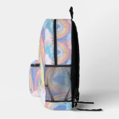 カスタム女の子の名レインボーお洒落キッズ プリントバックパック (右)