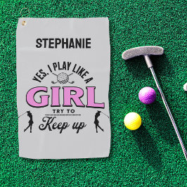 カスタム女の遊子が好き ゴルフタオル