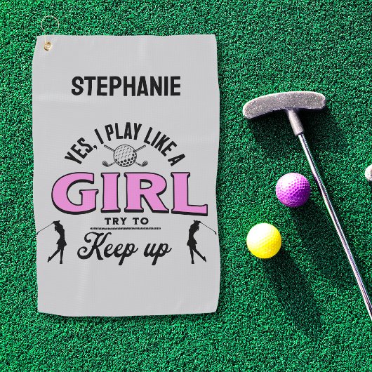 カスタム女の遊子が好き ゴルフタオル