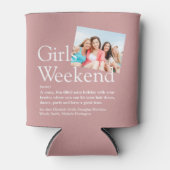 カスタム女子ウィークエンド定義ほこりっぽいバラ写真 缶クーラー (正面)