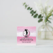 カスタム女子エレガントゴルファー単線デザイン エンクロージャーカード (スタンド正面)