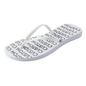 カスタム女子パーソナライズされたトンビーチサンダル ビーチサンダル (アングル)