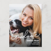 カスタム女子写真テンプレート学校 案内ポストカード (正面)