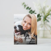 カスタム女子写真テンプレート学校 案内ポストカード (スタンド正面)