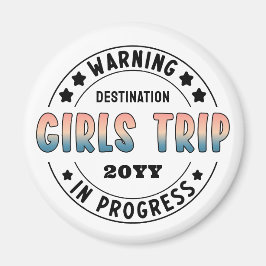 カスタム女子旅進行中 グラデーション面白い マグネット
