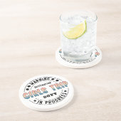 カスタム女子旅進行中 グラデーション面白 コースター (側面)