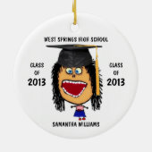 カスタム女子院生オーナメント セラミックオーナメント (裏面)