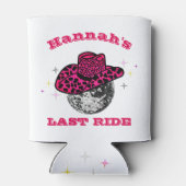 カスタム女性のカーボーイバチェロレッテ 缶クーラー (裏面)