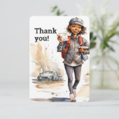カスタム女性レターキャリア サンキューカード (スタンド正面)