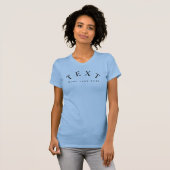 カスタム女性用ベラ+キャンバスベーブルスリムフィット Tシャツ (正面フル)