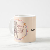 カスタム女王は誰も仕えていない コーヒーマグカップ (正面左)