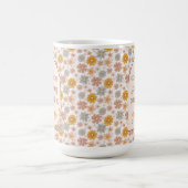 カスタム妊娠リビールギフトボホフローラ コーヒーマグカップ (中央)