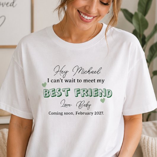 カスタム妊娠発表 Tシャツ