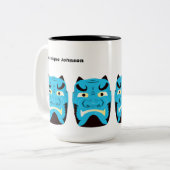 カスタム妖怪日本の鬼マグカップ15オズ ツートーンマグカップ (正面左)