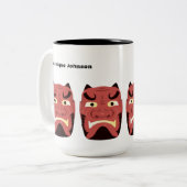 カスタム妖怪日本の鬼マグカップ15オズ ツートーンマグカップ (正面左)