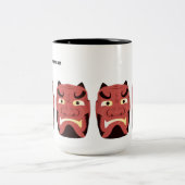 カスタム妖怪日本の鬼マグカップ15オズ ツートーンマグカップ (中央)