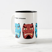 カスタム妖怪日本の鬼マグカップ15オズ ツートーンマグカップ (正面左)
