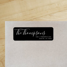 カスタム姓ブラック差出人住所