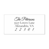 カスタム姓差出人住所ゴム印 ラバースタンプ (インプリント)