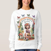 カスタム姪と甥が叔母素晴らしの庭を命名 スウェットシャツ (正面)