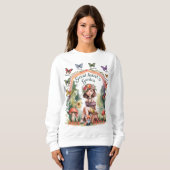 カスタム姪と甥が叔母素晴らしの庭を命名 スウェットシャツ (正面フル)