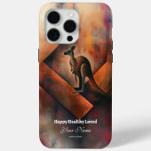 カスタム威厳のある: Kangaroo iPhone 15 Promaxケース Case-Mate iPhoneケース (裏面)