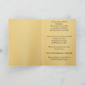 カスタム娘の卒業カード、黒と金ゴールド カード (内部)