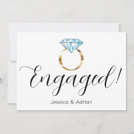 カスタム婚約したリングや輪婚約 案内状