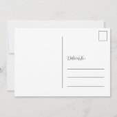 カスタム婚約したリングや輪婚約 案内状 (裏面)