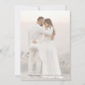 カスタム婚約リングや輪フォトフェードデ結婚ーズ セーブザデート (裏面)