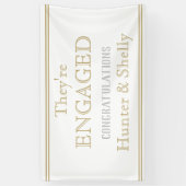 カスタム婚約旗 横断幕 (縦)