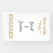 カスタム婚約旗 横断幕 (横)