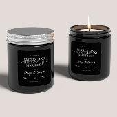 カスタム婚約結婚のカップル用キャンドルギフト スクエアシール