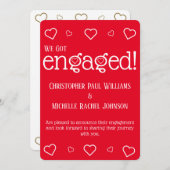 カスタム婚約 案内状 (正面/裏面)