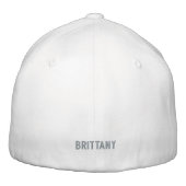 カスタム嫁 |ピンクのバチェロレッテ刺繍キャップ 刺繍入りキャップ (裏面)