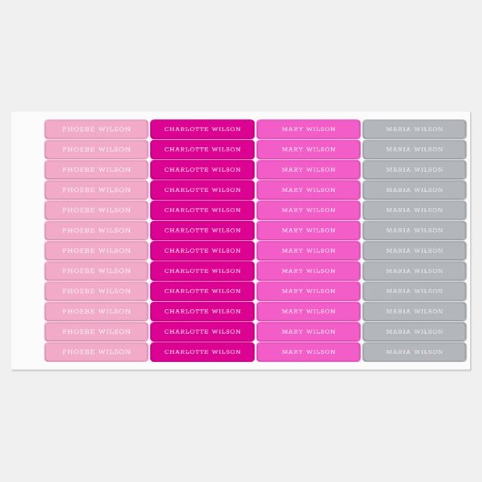 カスタム子ども学名 ラベル (シート)