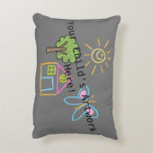 カスタム子供のアートワークのアクセント枕 アクセントクッション (裏面(縦))