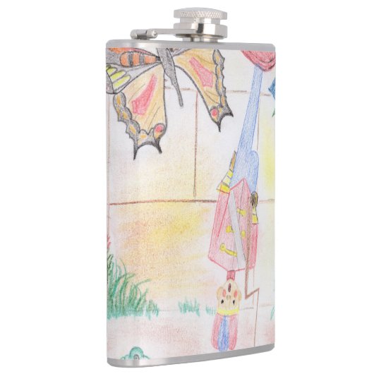 カスタム子供の作品、くるみ割り人形のおもちゃ、蝶々、 フラスク (右)