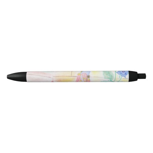 カスタム子供の作品、くるみ割り人形のおもちゃ、蝶々、  黒ボールペン (正面)