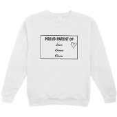 カスタム子供の名前Sweatshirt - 誇りを持った親ギフト スウェットシャツ