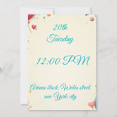 カスタム子供の誕生日パーティー招待状 招待状 (裏面)