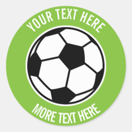 カスタム子供の誕生日党がサッカーボールスポーツを好む ラウンドシール