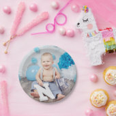 カスタム子供の誕生日写真 ペーパープレート (パーティー)