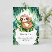 カスタム子供用スロー 誕生日 サンキューカード (スタンド正面)