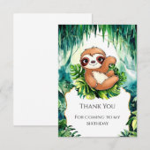 カスタム子供用スロー 誕生日 サンキューカード (正面/裏面)