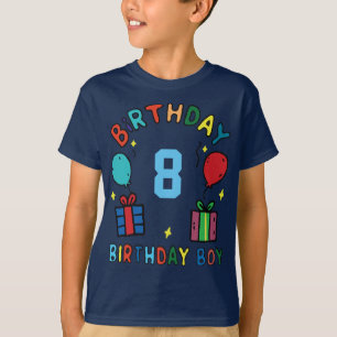 カスタム子供誕生日パーソナライズ年齢キッズボーイ Tシャツ